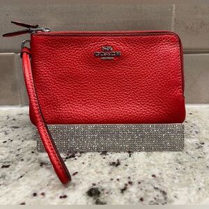 Coach Leather Double Wristlet